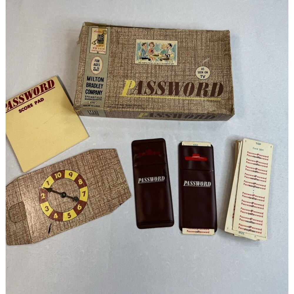 Vintage 1962 Milton Bradley Password Game #4260 Volume 2 Made In USA